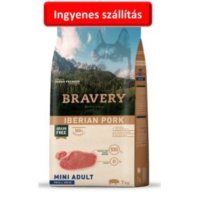 Bravery Iberian Pork Mini Adult Small Breeds 7 kg kutyatáp 