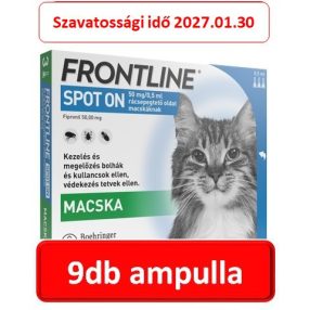   3 csomag : Frontline Spot-on 3db ampulla macskák részére   ( Ez nem a combo , hanem az alap tipus)