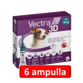   2 doboz : Vectra 3D XS Spot-On - 3db ampulla 4 - 10 kg-os kutyáknak 