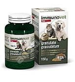 Immunovet granulátum 150 gr. ( 10ttkg-ként 1gr. ( csapott kávés kanál )) A termék csomagolás váltás alatt van .