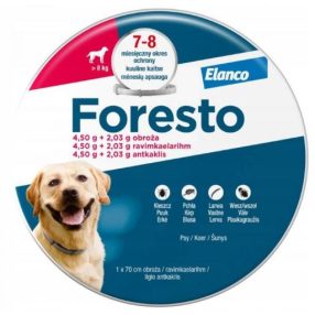   Foresto bolha és kullancs elleni nyakörv 8kg. felett  70 cm-es ( Kutya részére ) 