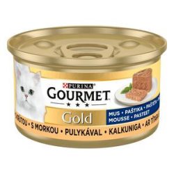  GOURMET GOLD Pulykával pástétom nedves macskaeledel 85g