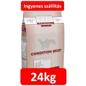   DELIKAN ORIGINAL CONDITION BEEF 12+12=24KG Csirkefehérje mentes . Kérjük olvasd el az összetételt .