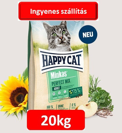 Happy Cat Medium Minkas mix ( bárány,csirke,hal) 10+10=20 kg 