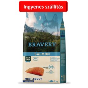 BRAVERY SALMON MINI ADULT SMALL BREEDS 7 KG KUTYATÁP