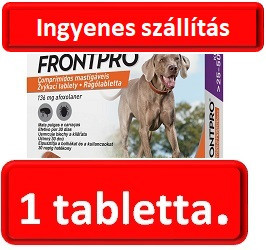 FRONTPRO® rágótabletta kutyáknak bolhák és kullancsok ellen (>25–50 kg) 136 mg; 3 tabletta