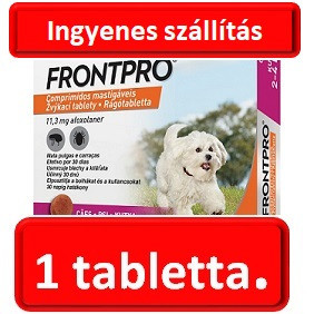 FRONTPRO® rágótabletta kutyáknak bolhák és kullancsok ellen (2–4 kg) 11,3 mg; 3 tabletta