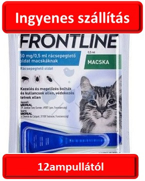 12ampullától-tól :  Frontline Spot-on macskák részére ,3-as léptetéssel növelhető ( Ez nem a combo , hanem az alap tipus) , Termék szavatosság : 2025.09.30