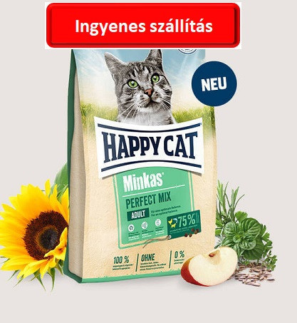 2zsáktól : Happy Cat Medium Minkas mix ( bárány,csirke,hal) 10 kg 