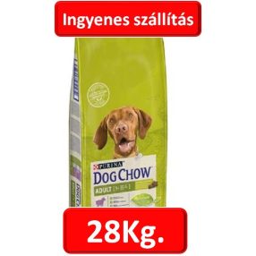   DOG CHOW Adult Báránnyal száraz kutyaeledel (14+14=28kg. ) 