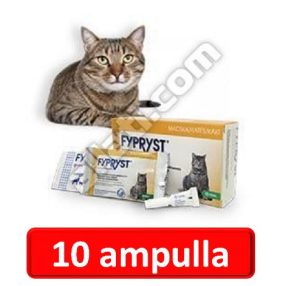   10db : Fypryst  0,5 ml macska 1 pipetta  Hatóanyag: Fipronil  