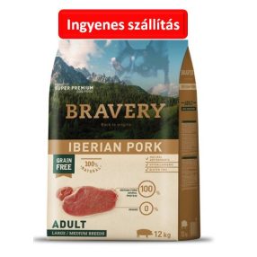   Bravery Iberian Pork Adult Large/Medium Breeds 12kg. Nem zipzáros a csomagolás .