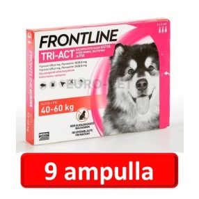   3 doboz :  Frontline Tri-Act rácsepegtető oldat 40-60 kg-os kutyáknak (3 ampulla ) ( macskákra nem rakható )