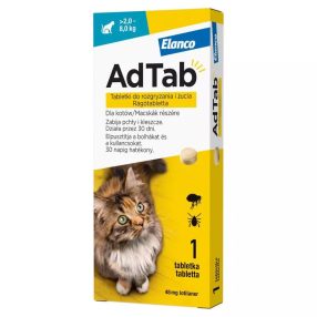 AdTab rágótabletta macskáknak 1db , ( 2-8kg. cicáknak )